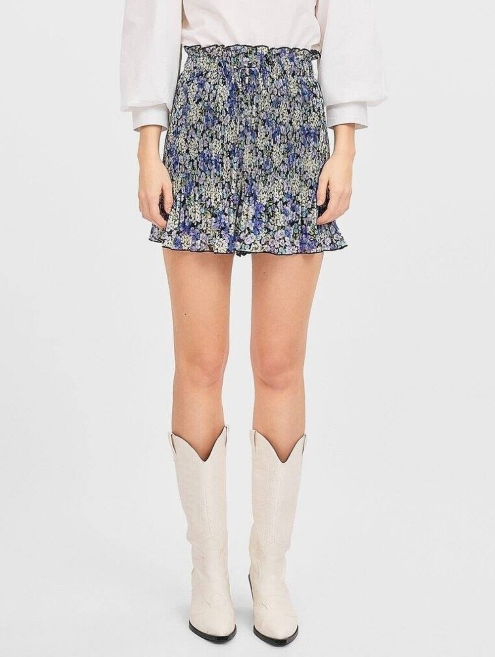 Stradivarius Floral skort high waist stretch Size M